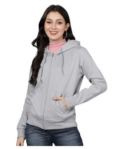 Alan Jones Clothing Women's Cotton Hooded Neck Sweatshirt